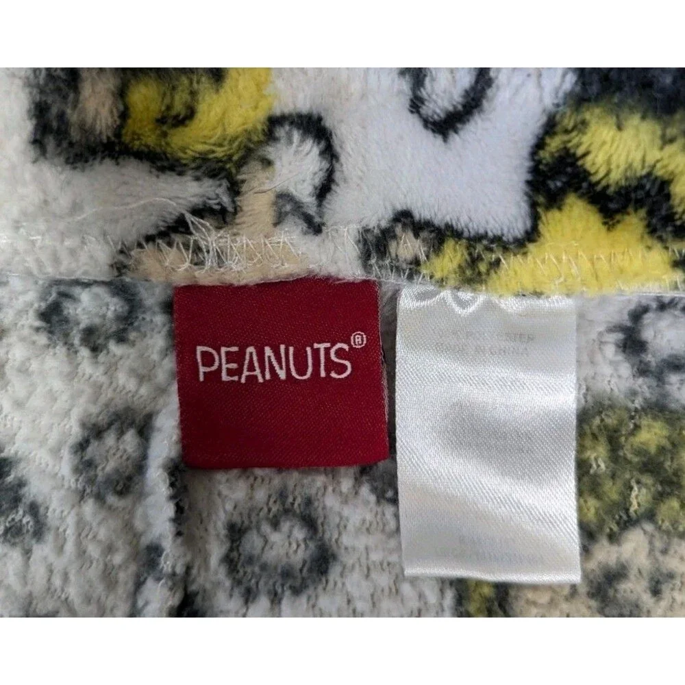 Peanuts Pajama Pants Women's Large Soft Warm Winter Scene EUC